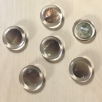 SHELL CLEAR ROUND BUTTON 