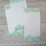 ◇da…様ご依頼品◇消しゴム版画「一筆せん（雪の結晶と光）」