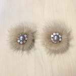 BEIGE BIJOU FUR CABOCHONS