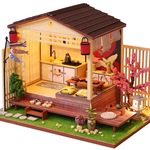 「春を楽しむ花見小屋」ミニチュア ドールハウス ★完成品★
