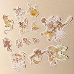 モンルルペンギン☆キャラクター簡易フレークシール