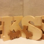 F様オーダー専用☆チワワが遊ぶアルファベット文字