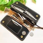 【本革  手染め/ 総手縫い  ーTracker Wallet トラッカー ウォレットー】