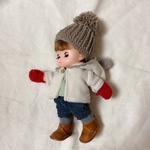 現品⚮̈赤いてぶくろ⋈for doll