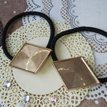 ひし形◇◆◇ヘアゴム付台座セット