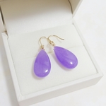 ＊感謝価格＊*K14GF***P155* 天然石ジェード☆大粒ピアス