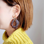 【数量限定】【 chimie vintage- 1088】ヴィンテージ ヒョウ柄BIGリング  ※金具代込み