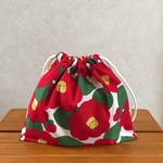 花柄きんちゃく袋