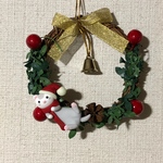 フェレットクリスマスリース〜シルバミ