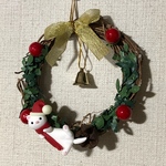 フェレットクリスマスリース〜ホワイトファー