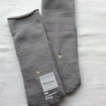 【   silk Tender ／ gray ／ Mサイズ 】Kuromeくつした