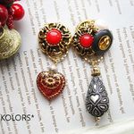button pierced earrings(7)+++KOLORS+++