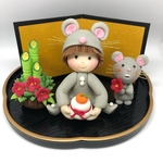 SALE‼️ねずみの正月飾り3点セット！玄関飾り