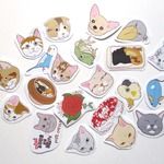 猫100（ほんとは半分くらい）シール