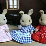 シルバニア服　3着セット　Ｙ　ウサギさん