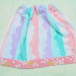タオルエプロン　紫青桃
