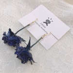 rose❤︎ バラピアス　ローズピアス　青薔薇　Bluerose