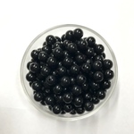 【8mm   120pcs】ブラック アクリルビーズ　くすみカラー     モノトーン