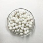 【8mm   120pcs】ホワイト アクリルビーズ   モノトーン