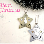 うさぎさんのクリスマスオーナメント☆＊お名前入り＊