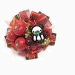 あげぱんくんご注文分☆クリスマスだるだるブローチ (小)  赤