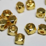 【3.5mm×35粒】 メタルビーズ ゴールド