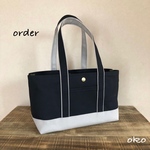 【c様専用】帆布トートバッグ横長S order作品