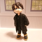 ポケット付きロングカーディガン(ﾁｬｺｰﾙｸﾞﾚｲ)