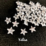 10個入り☆10mm☆ 星•スター☆合成キュービックジルコニア☆ルース・裸石☆CZ009
