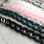 120cm アクリルバッグチェーン ⑨ブラック 