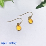 ♡シンプル♡  一粒しずくのピアス/イヤリング★トパーズ