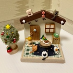 並べて飾ってねこだらけ クリスマス