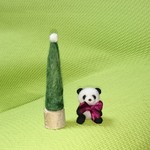 X'mas パンダ 羊毛フェルト