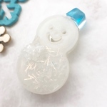 カラフル帽子の雪だるまキーホルダー 