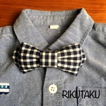 リバティ☆(ブラック)キッズ用蝶ネクタイ