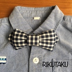 リバティ☆(ネイビー)キッズ用蝶ネクタイ
