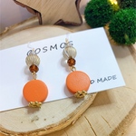 OPEN SALE🎉ウッド⭐︎ピアス　　オレンジ