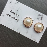 パール×シンプル×大ぶり ピアス