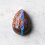 天然石＊ボルダーオパール　梨型　カボション＊ルース　11.2ct