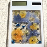 m様オーダー品 押し花電卓と印鑑ケース