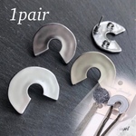  silver 半円 ピアス カン付き