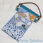 ふわふわスマホポーチ ロラライハリス"Joy Journey"水色