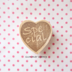 ハートはんこ《Special》消しゴムはんこ【持ち手付】