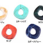 送料無料 20個  アクリルチェーンパーツ 不規則 46×52mm※ネコポス単品4個まで可  A1968-2