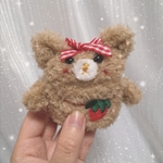 ♡新入荷♡ふわふわくまちゃん　airpodsケース　カバー
