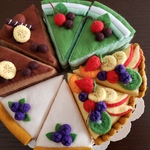 ブルーベリーのレアチーズケーキセット