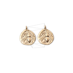 PDT-1895-MG【2個入り】ハチペンダント/Queen bee Fossil Pendant