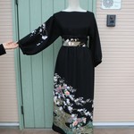 BL11  着物リメイク　ロングワンピ