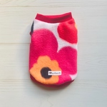 【秋冬】北欧フラワーのフリースタンクトップ/レッド