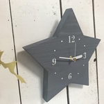 まぁるい星の掛け時計(グレー)